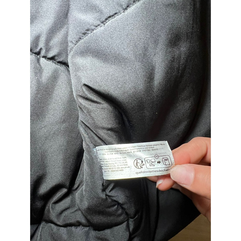 Primark Men's Navy Blue Hooded Parka Jacket Medium Shower Resistant Thermal - Picture 13 of 16